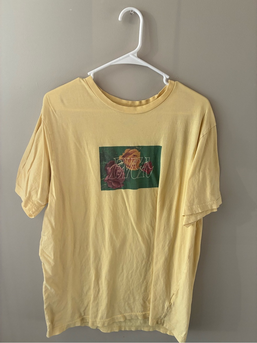 RVCA yellow tee